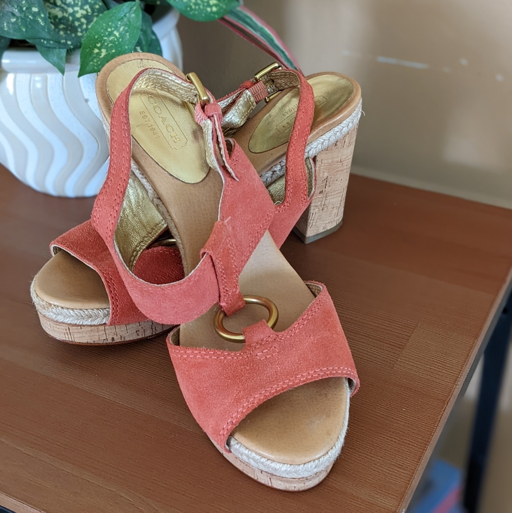 Coach Valeaan Suede Sandals - Picture 2 of 6